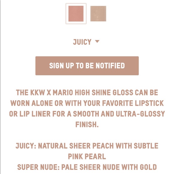 SOLD‼️KKW x MARIO Juicy gloss - Picture 5 of 5